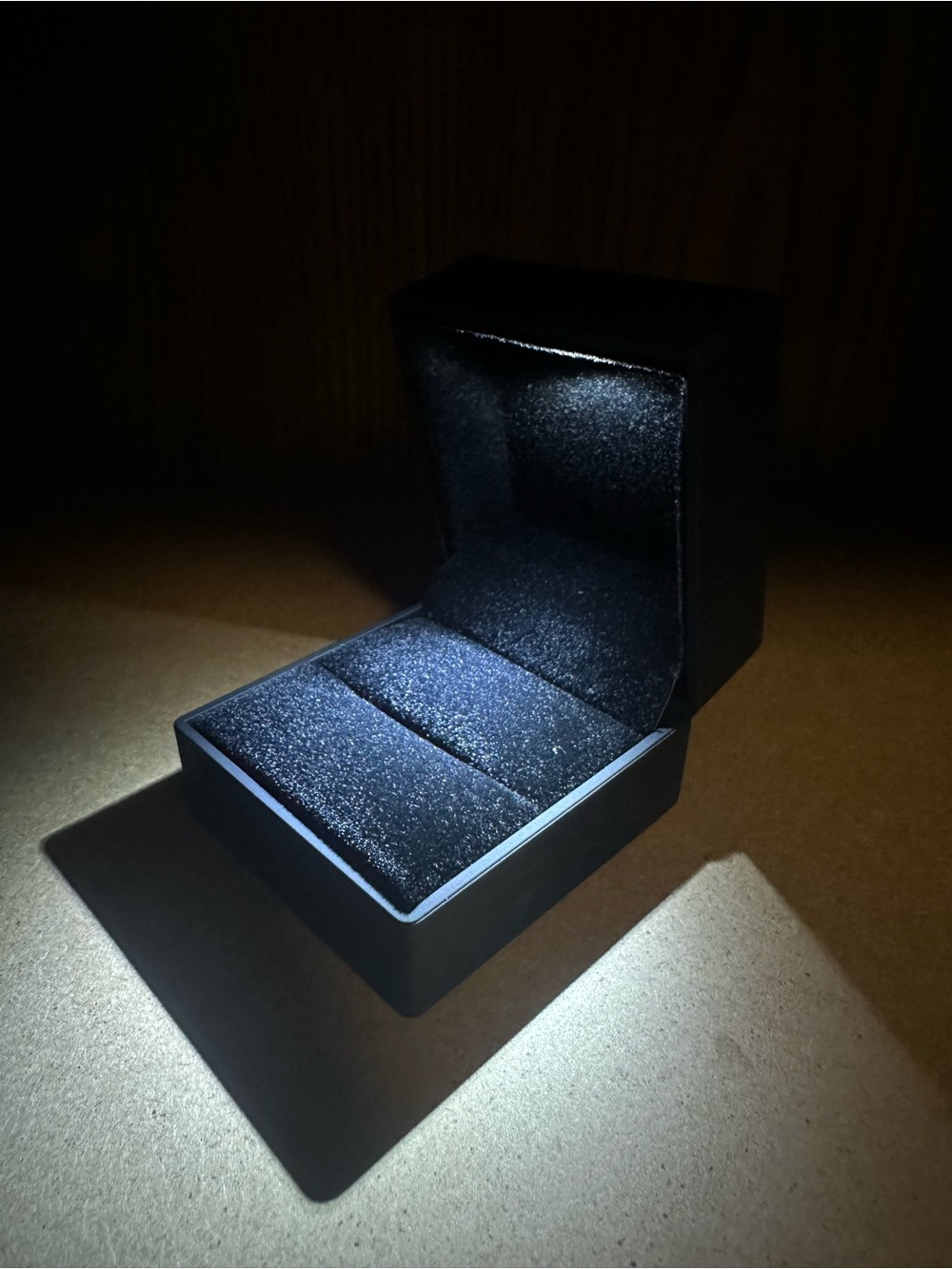 Men's Black Velvet Cuff Link Presentation Box